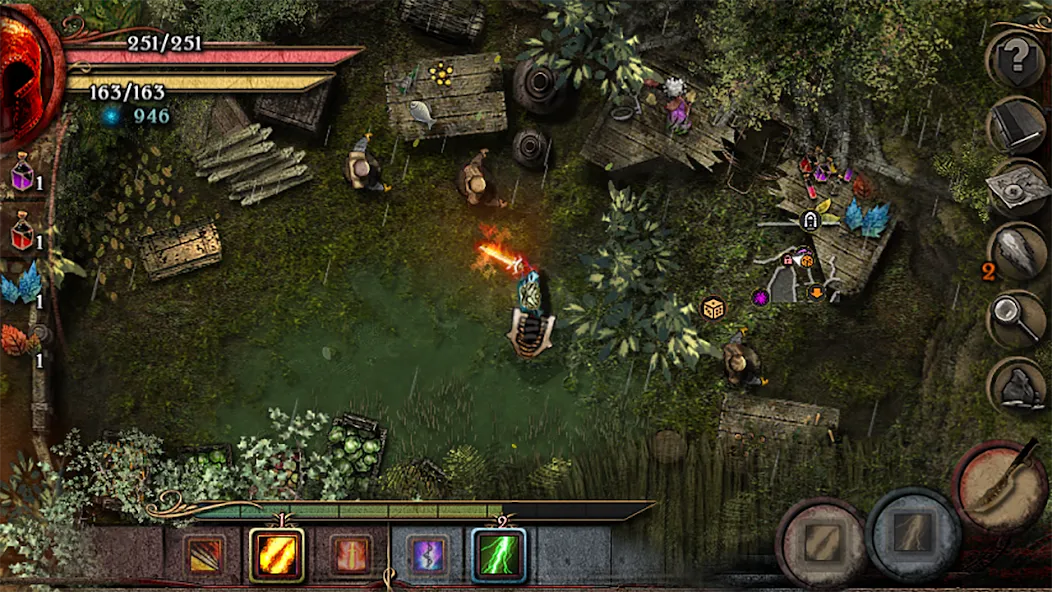 Almora Darkosen RPG (Мод: Безлимитные ресурсы и усиленный герой) — скачать на Андроид — скриншот 5 Almora Darkosen RPG (Мод: Безлимитные ресурсы и усиленный герой) — скачать на Андроид — скриншот 5