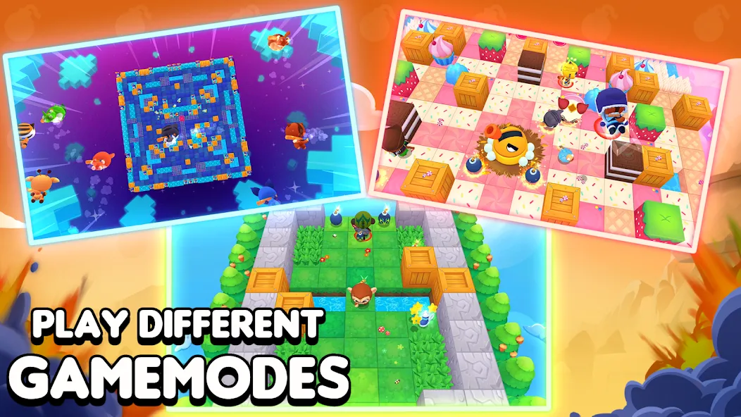 Bombergrounds: Reborn — Бесконечные монеты и усиления, скачать мод APK — скриншот 2 Bombergrounds: Reborn — Бесконечные монеты и усиления, скачать мод APK — скриншот 2