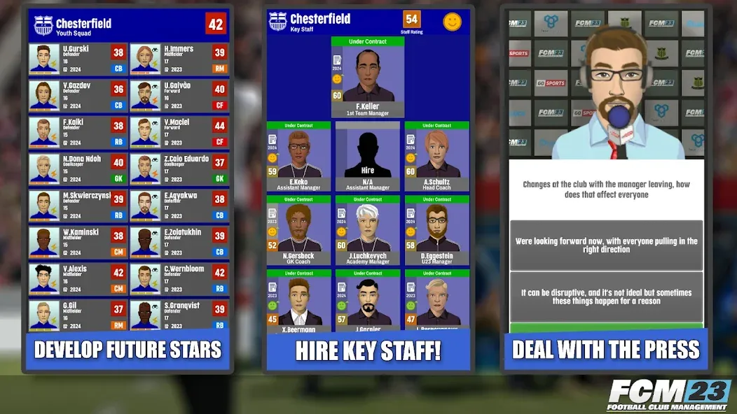 Скачать FCM23 Soccer Club Management — Безлимитные деньги и ресурсы — скриншот 4 Скачать FCM23 Soccer Club Management — Безлимитные деньги и ресурсы — скриншот 4