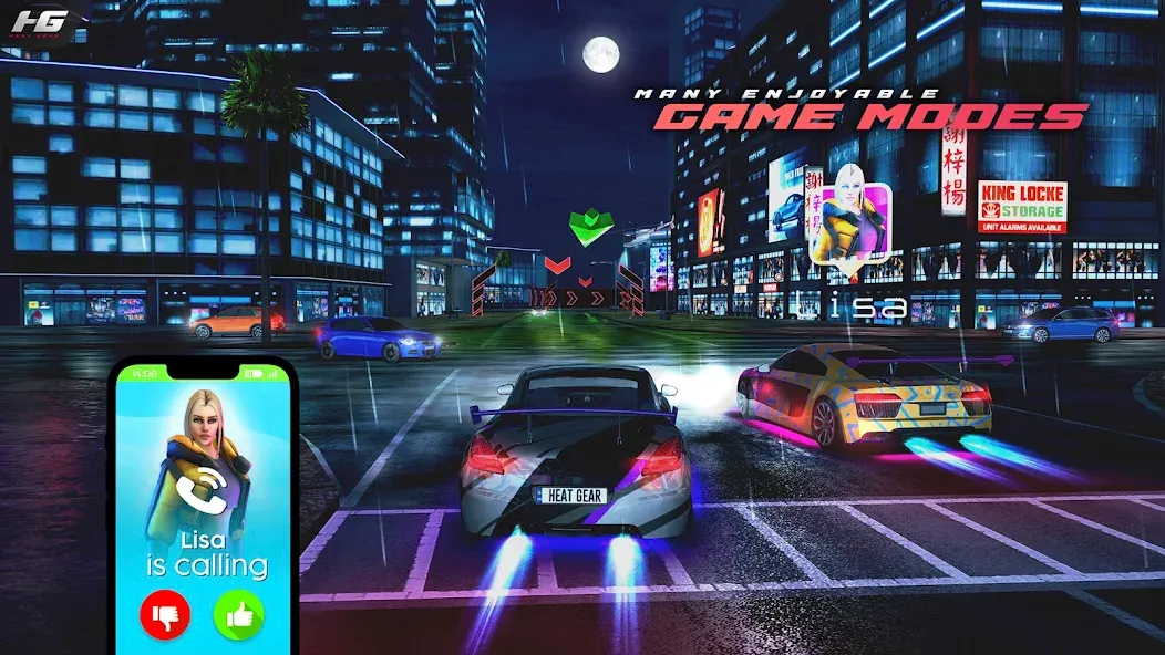 Скачать взлом Heat Gear - Race & Drift World — Безлимитные деньги и топливо — скриншот 2 Скачать взлом Heat Gear - Race & Drift World — Безлимитные деньги и топливо — скриншот 2