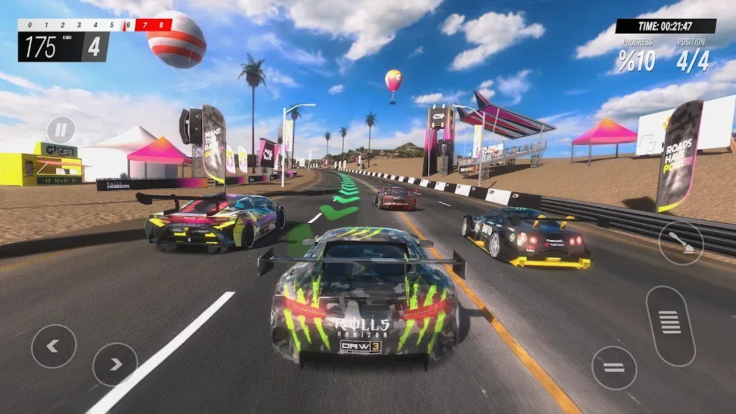 Мод Rally Horizon — Безлимитные деньги и топливо, скачать APK — скриншот 1 Мод Rally Horizon — Безлимитные деньги и топливо, скачать APK — скриншот 1