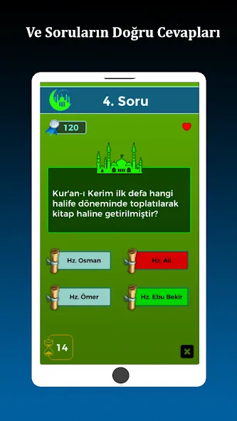 Скачать İslami Bilgi Yarışması мод — Все вопросы разблокированы — скриншот 3 Скачать İslami Bilgi Yarışması мод — Все вопросы разблокированы — скриншот 3