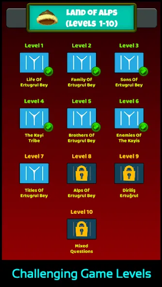 Ertugrul Ghazi Quiz Game мод на Андроид: Безлимитные подсказки и жизни — скриншот 4