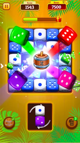 Скачать взлом Dice Merge: Dice Mania Game — Безлимитные деньги и все уровни — скриншот 2 Скачать взлом Dice Merge: Dice Mania Game — Безлимитные деньги и все уровни — скриншот 2