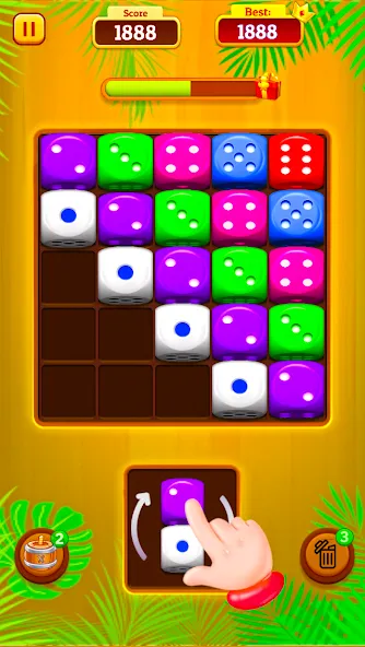 Скачать взлом Dice Merge: Dice Mania Game — Безлимитные деньги и все уровни — скриншот 3 Скачать взлом Dice Merge: Dice Mania Game — Безлимитные деньги и все уровни — скриншот 3