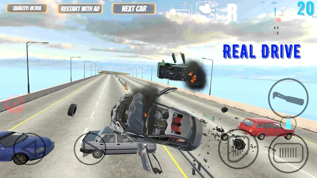 Скачать Real Drive на Андроид с модом — Безлимитные деньги и все машины — скриншот 5