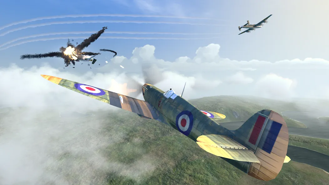 Скачать Warplanes: WW2 Dogfight мод — Безлимитные деньги и топливо — скриншот 1