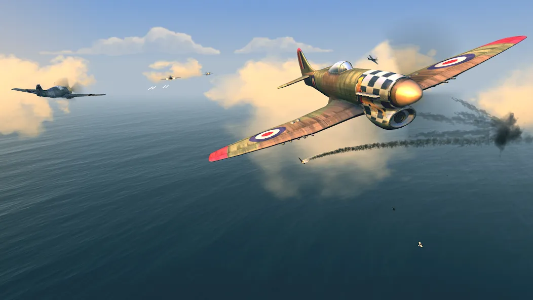 Скачать Warplanes: WW2 Dogfight мод — Безлимитные деньги и топливо — скриншот 4