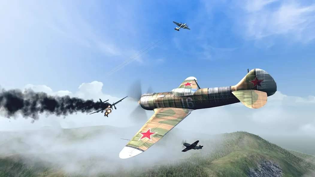 Скачать Warplanes: WW2 Dogfight мод — Безлимитные деньги и топливо — скриншот 5