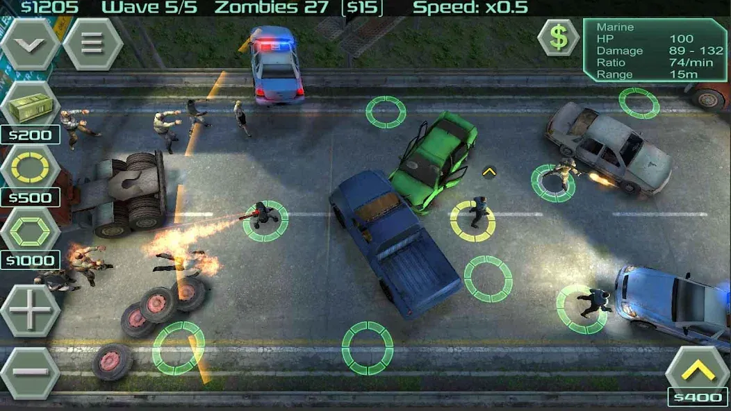 Zombie Defense бесплатно на Андроид — мод: Безлимитные ресурсы и мощное оружие — скриншот 2