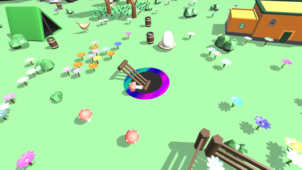 Hole Vacuum 3D (Мод: Безлимитные деньги и все уровни открыты) — скачать на Андроид — скриншот 1