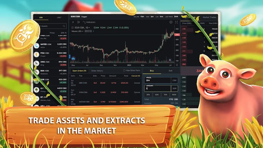 CropBytes: A Crypto Farm Game мод на Андроид: Безлимитные ресурсы и криптовалюта — скриншот 4 CropBytes: A Crypto Farm Game мод на Андроид: Безлимитные ресурсы и криптовалюта — скриншот 4