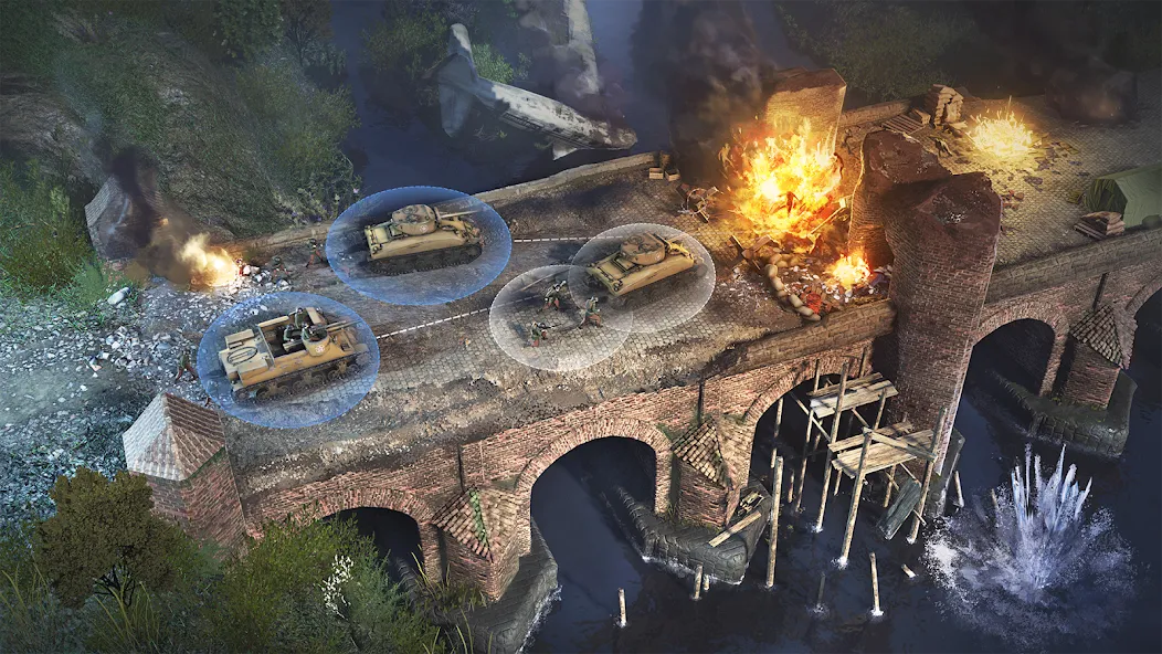 World War Armies: WW2 PvP RTS на телефон — скачать мод: Безлимитные ресурсы и мощная армия — скриншот 3