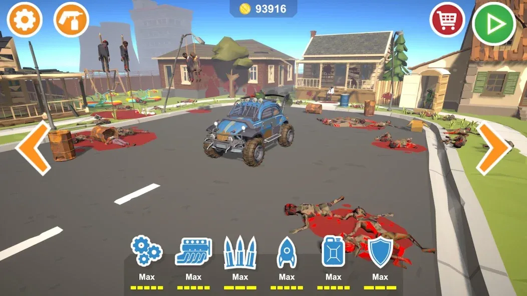 Мод Zombie Cars Crush: Racing Die — Безлимитные деньги и топливо, скачать APK — скриншот 1 Мод Zombie Cars Crush: Racing Die — Безлимитные деньги и топливо, скачать APK — скриншот 1