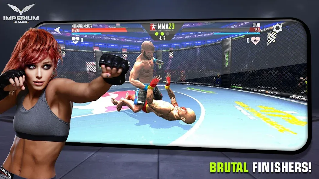 MMA - Fighting Clash 23 MOD APK скачать на Андроид — Безлимитные деньги и энергия — скриншот 2
