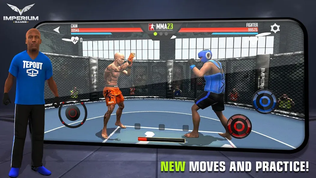 MMA - Fighting Clash 23 MOD APK скачать на Андроид — Безлимитные деньги и энергия — скриншот 3