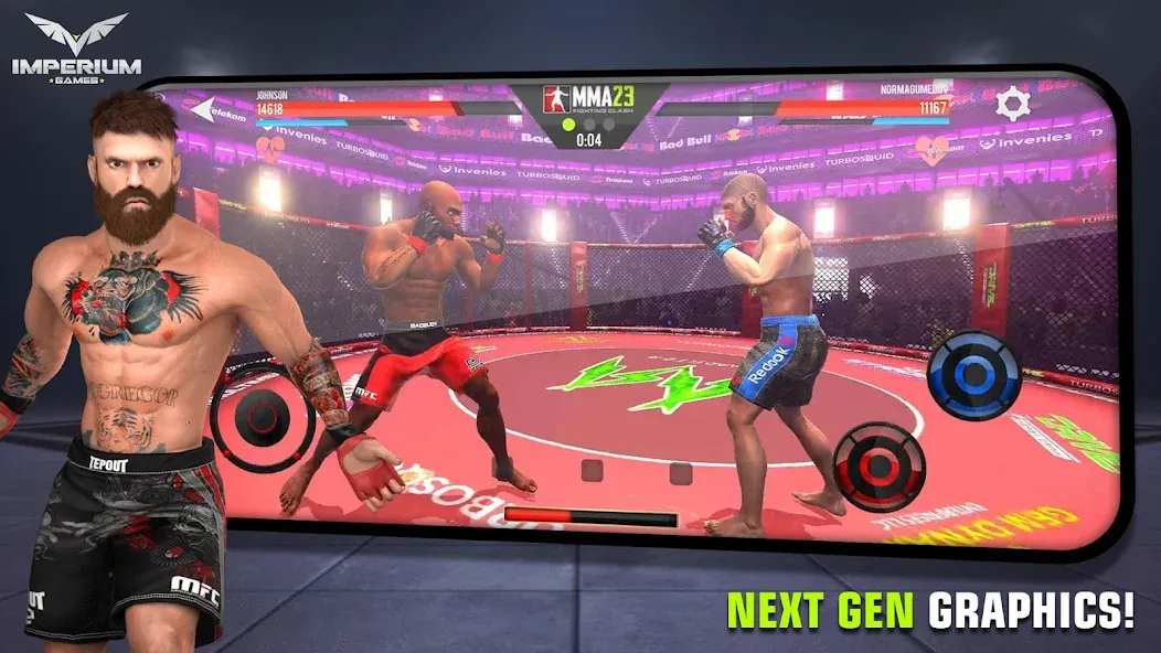 MMA - Fighting Clash 23 MOD APK скачать на Андроид — Безлимитные деньги и энергия — скриншот 4
