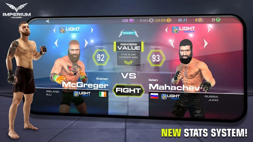 MMA - Fighting Clash 23 MOD APK скачать на Андроид — Безлимитные деньги и энергия — скриншот 5