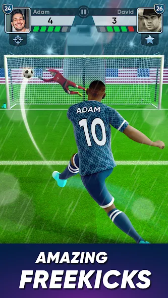 SOCCER Kicks - Stars Strike 24 MOD APK: Безлимитные монеты и все игроки — скриншот 2
