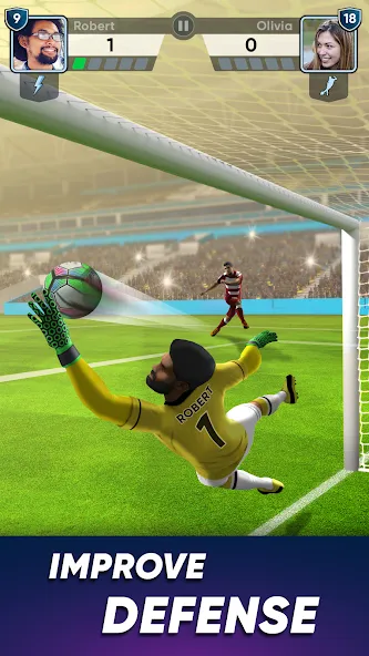 SOCCER Kicks - Stars Strike 24 MOD APK: Безлимитные монеты и все игроки — скриншот 4