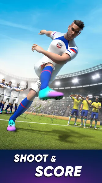 SOCCER Kicks - Stars Strike 24 MOD APK: Безлимитные монеты и все игроки — скриншот 5