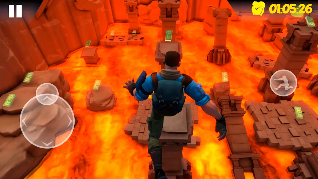 Hot Lava Floor: Urban Escape — последняя версия с модом (Безлимитные деньги и все уровни открыты) — скриншот 3