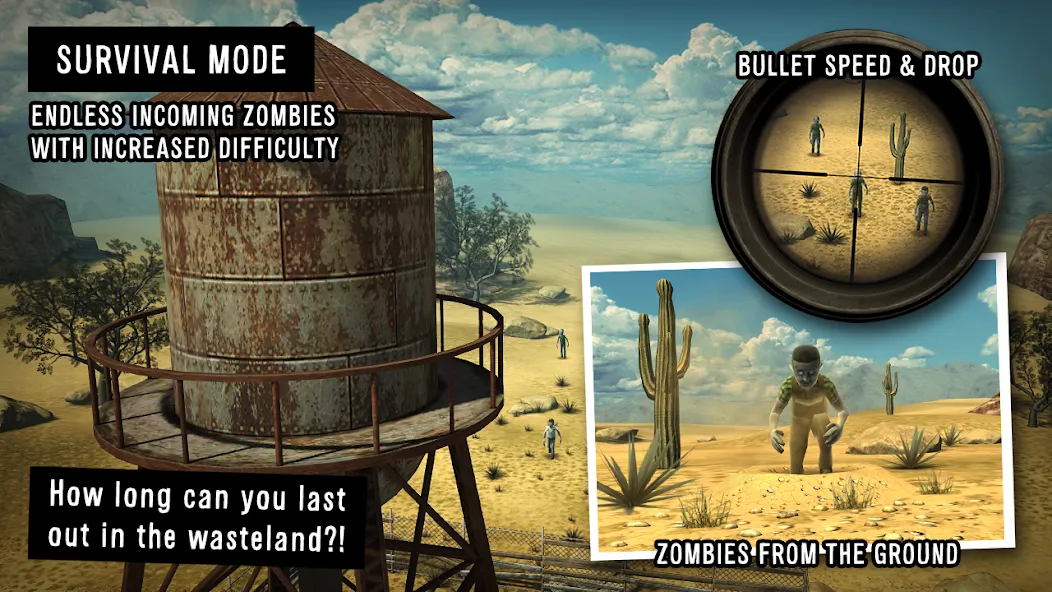 Скачать взлом Last Hope - Zombie Sniper 3D — Безлимитные патроны и улучшенное оружие — скриншот 5 Скачать взлом Last Hope - Zombie Sniper 3D — Безлимитные патроны и улучшенное оружие — скриншот 5
