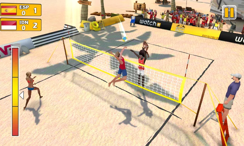 Beach Volleyball 3D MOD APK: Безлимитные деньги и энергия — скриншот 1