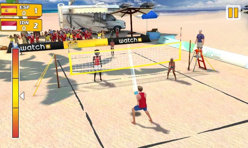 Beach Volleyball 3D MOD APK: Безлимитные деньги и энергия — скриншот 2