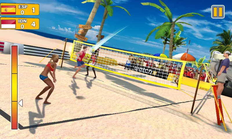 Beach Volleyball 3D MOD APK: Безлимитные деньги и энергия — скриншот 3