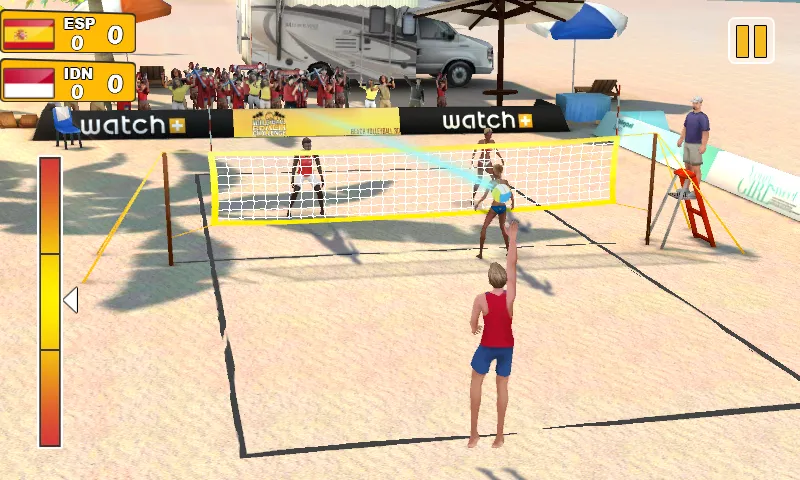 Beach Volleyball 3D MOD APK: Безлимитные деньги и энергия — скриншот 5