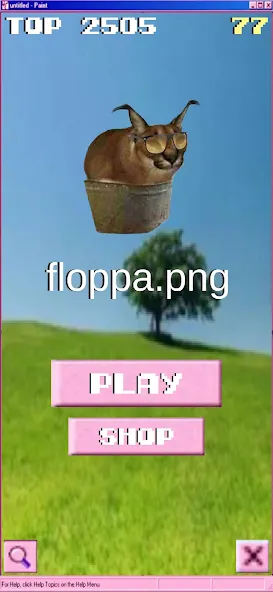 Мод floppa.png — Много монет и все скины, скачать APK — скриншот 1