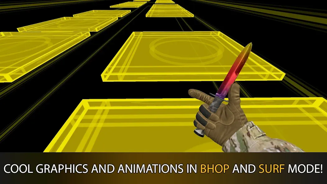 Surf GO - CS GO Parkour & Bhop взломанный APK — Открыты все карты и скины — скриншот 1 Surf GO - CS GO Parkour & Bhop взломанный APK — Открыты все карты и скины — скриншот 1