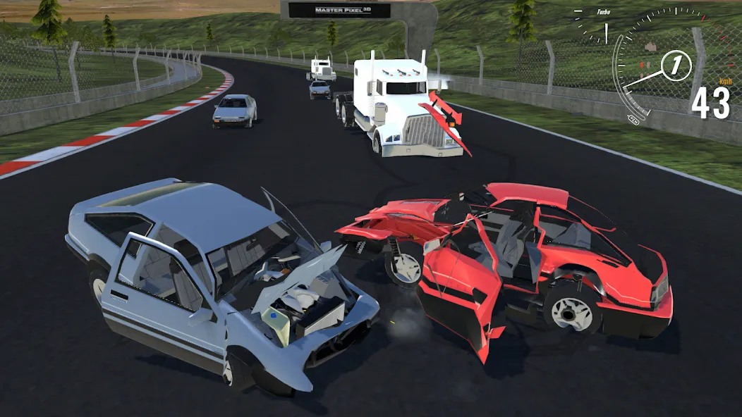 Destructive Car Race Generator (Мод: Разрушительные гонки на выживание) — скачать на Андроид — скриншот 1 Destructive Car Race Generator (Мод: Разрушительные гонки на выживание) — скачать на Андроид — скриншот 1