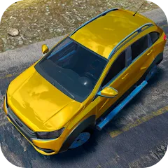 Lada - Russian Car Driving мод на Андроид: Русские машины и открытые трассы