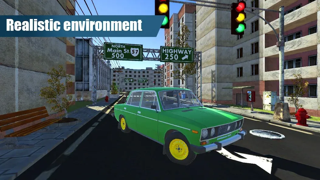 Russian Cars - USSR Version на телефон — скачать мод: Советские машины и безлимитные деньги — скриншот 1 Russian Cars - USSR Version на телефон — скачать мод: Советские машины и безлимитные деньги — скриншот 1