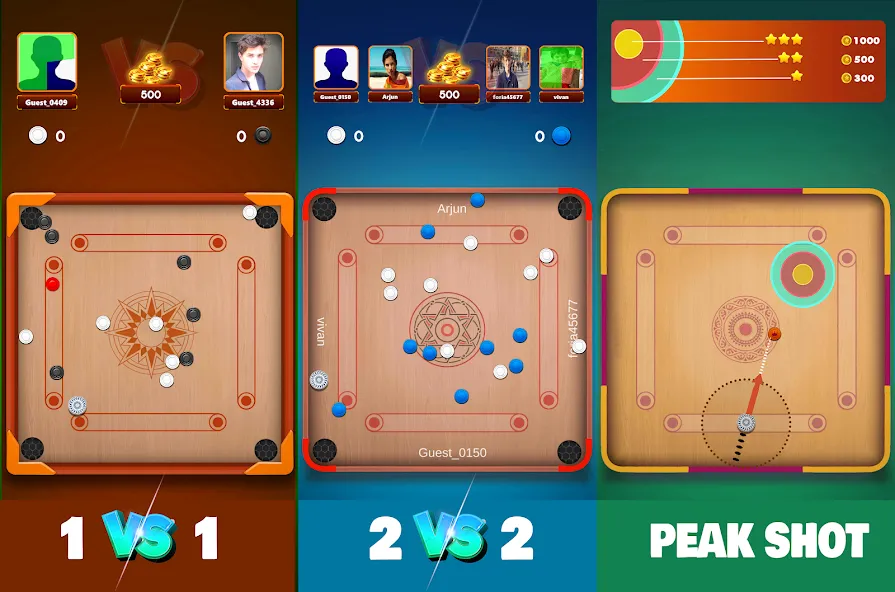 Carrom Board Clash : Pool game MOD APK: Безлимитные монеты и все уровни открыты — скриншот 4 Carrom Board Clash : Pool game MOD APK: Безлимитные монеты и все уровни открыты — скриншот 4