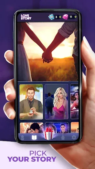 Love Story ® Romance Games взлом на Андроид — Безлимитные бриллианты и все выборы открыты — скриншот 4