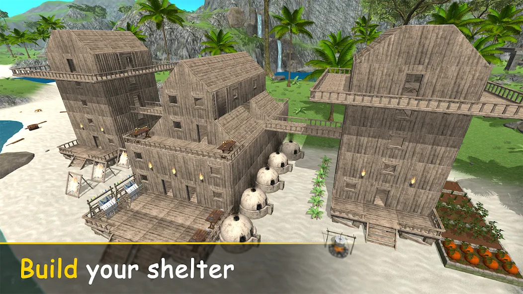 Uncharted Island: Ocean Quest взломанный APK — Безлимитные ресурсы и открытые острова — скриншот 1