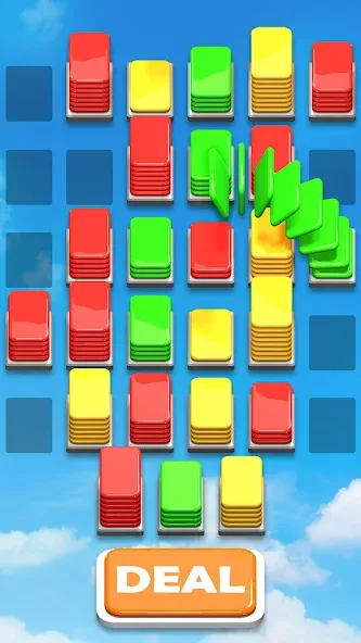 Скачать Card Shuffle Sort мод — Без рекламы и все уровни открыты — скриншот 3
