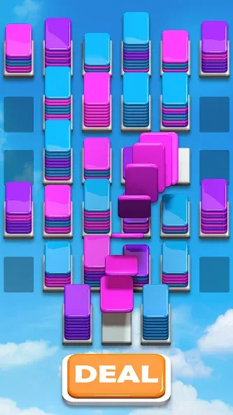 Скачать Card Shuffle Sort мод — Без рекламы и все уровни открыты — скриншот 4