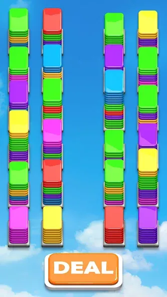Скачать Card Shuffle Sort мод — Без рекламы и все уровни открыты — скриншот 5
