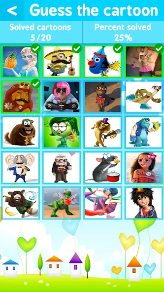 Скачать мод Cartoon Quiz — Безлимитные подсказки и жизни — скриншот 2 Скачать мод Cartoon Quiz — Безлимитные подсказки и жизни — скриншот 2
