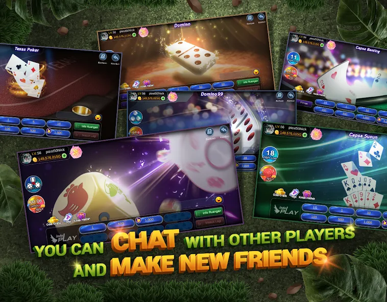 Indoplay-Capsa Domino QQ Poker — последняя версия с модом (Безлимитные фишки и бонусы) — скриншот 5 Indoplay-Capsa Domino QQ Poker — последняя версия с модом (Безлимитные фишки и бонусы) — скриншот 5