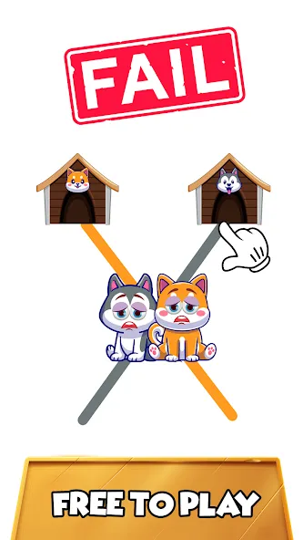 Скачать взлом Dog rush: Draw to save games — Много денег и все уровни открыты — скриншот 1