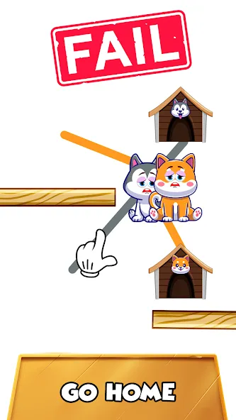 Скачать взлом Dog rush: Draw to save games — Много денег и все уровни открыты — скриншот 2