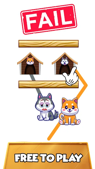 Скачать взлом Dog rush: Draw to save games — Много денег и все уровни открыты — скриншот 4