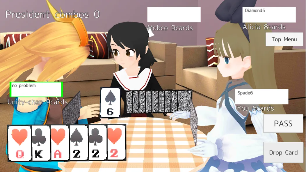 President Card Game мод на Андроид: Без рекламы и много денег — скриншот 4 President Card Game мод на Андроид: Без рекламы и много денег — скриншот 4