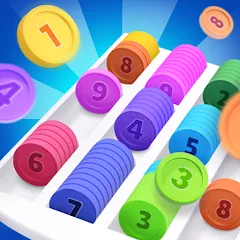 Скачать Coin Sort на Андроид с модом — Безлимитные монеты и открыты все уровни
