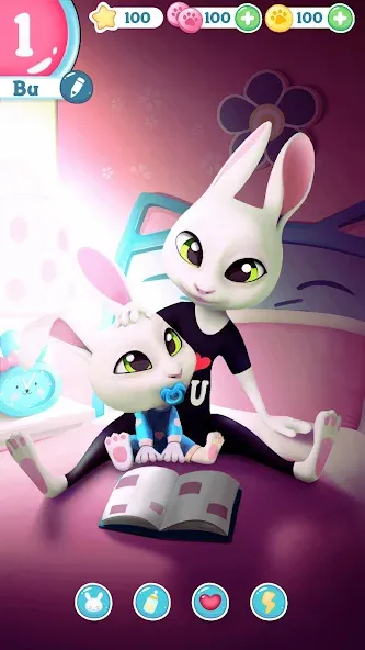 Bu Bunny - Cute pet care game взломанный APK — Много монет и ресурсов — скриншот 3 Bu Bunny - Cute pet care game взломанный APK — Много монет и ресурсов — скриншот 3